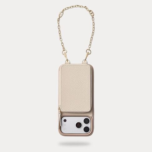 ZVE for iPhone 17 Pro Wallet Case with Card Holder, Crossbody Zipper Leather Phone Cover for Women 6.3" Beige in Saudi Arabia