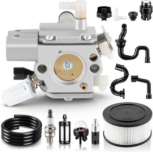 مكربن ​​MS251 لأجزاء منشار Stihl MS251C MS241 MS241C MS231 MS231C استبدال #1143 120 0617 C1Q-S233، مع فلتر هواء 1141 120 1600 in Kuwait