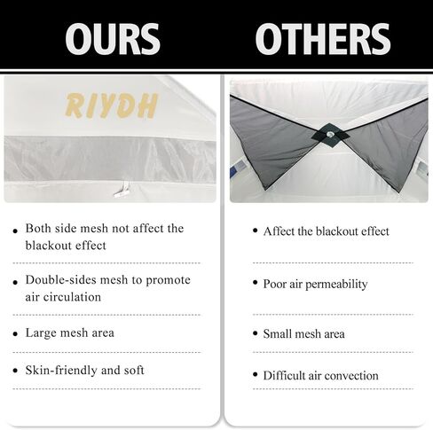 Bed Tent Bed Canopy Breathable 100% for Adult and Kids- Original Design Light Reduction 93% Sleeping Dream Tents Indoor Portable Big Space with String Light 3 Doors Twin Full Queen King Size in Saudi Arabia