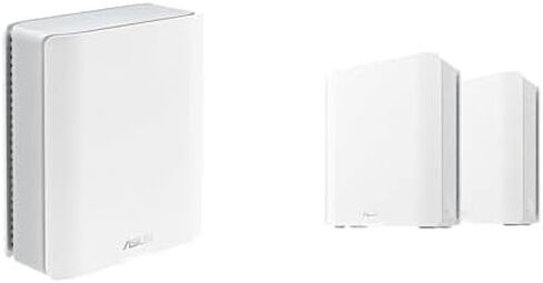 Bundle of ASUS ZenWiFi BT10 Tri-Band WiFi 7 Mesh (1pk + 2pk), 18 Gbps, 9000 sq.ft (1pk + 2pk), Dual 10G Ports, Security & Parental Controls, Smart Home Master SSIDs, 4G & 5G Mobile Tethering in Saudi Arabia