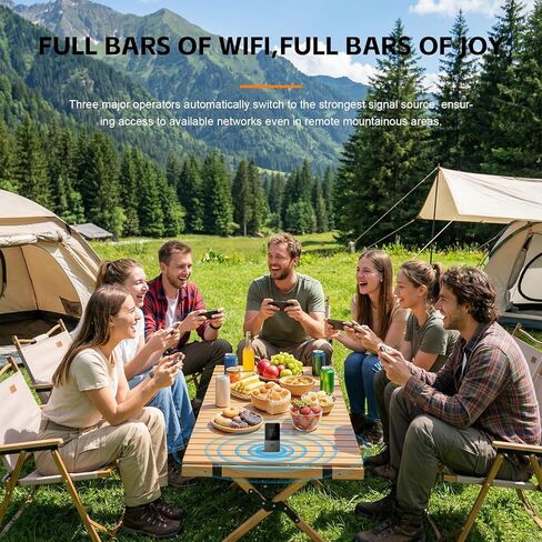 Global Portable WiFi Hotspot for Travel, No SIM Required, 4G LTE Router Covering 140+ Countries, Pay-As-You-Go,Connect Up to 10 Devices,10GB USA Data Included, Lifttime Free Data (12GB/Year) in Saudi Arabia
