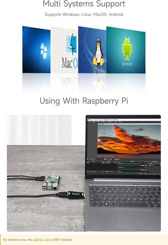 waveshare USB Port High Definition HDMI Video Capture Card, for Gaming/Streaming/Cameras, HDMI to USB in Saudi Arabia