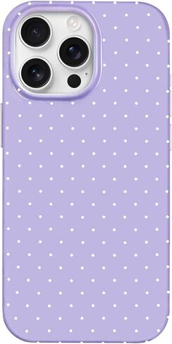 Hython for iPhone 17 Case Cute Polka Dot Aesthetic Design Simple Cover 6.3", Thin Slim Anti-Scratch Soft TPU Bumper Shockproof Rubber Protective Phone Cases for Women Girls Girly Boys, White in Saudi Arabia