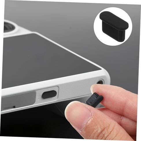 6 قطع من أغطية حماية سدادة الغبار من النوع C للتحكم عن بعد، غطاء USB C متين لمنع الأوساخ السائلة، سهل التركيب، متوافق مع منافذ الشحن in Kuwait