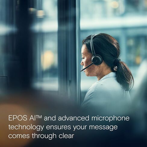 سماعة رأس لاسلكية EPOS Impact 500 ANC - فرق معتمدة مع اتصال USB-C وUSB-A - صوت بلوتوث متقدم لعمل أكثر ذكاءً وخاليًا من التشتيت in Kuwait