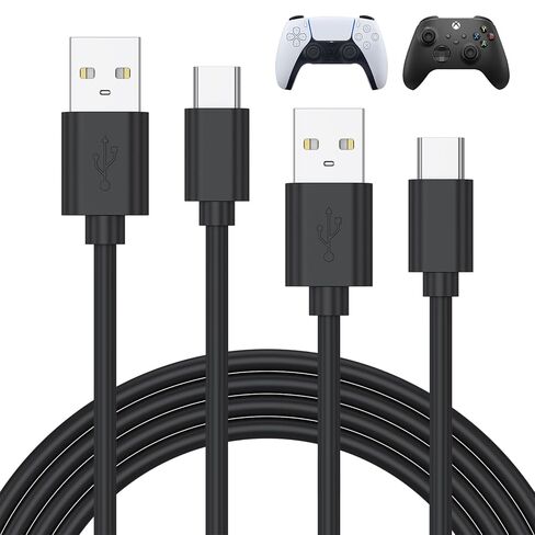 كابل شحن وحدة تحكم PS5 من Meliya، كابل شحن USB C بديل بطول 3.3 قدم لجهاز PlayStation 5 DualSense، وXbox Series S/Series X، وElite Series 2، ووحدة تحكم التبديل in Kuwait