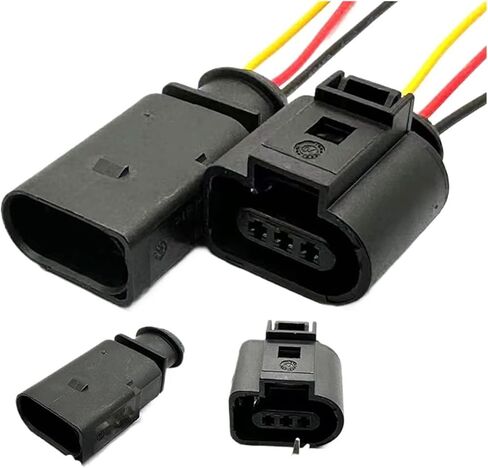 WEN ST 3 Pin Auto Reversing Radar 1.5mm Connector Car Fuel Tank Oil Level Socket 1J0973703 1J0973803(Male plugs,20 Sets) in Saudi Arabia
