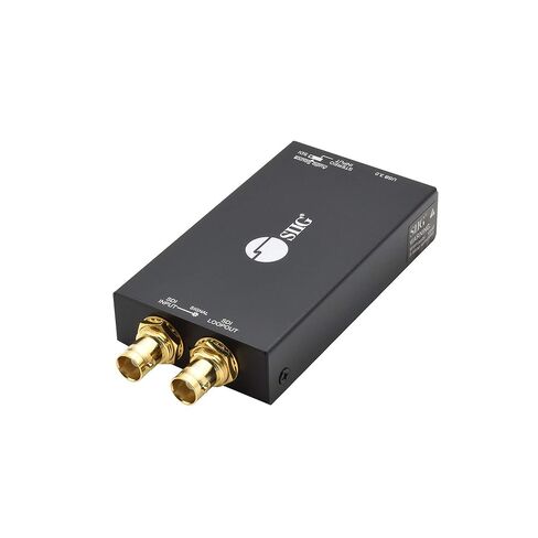 بطاقة التقاط فيديو SIIG SDI مع حلقة SDI، التقاط 1080p 3G/HD/SD-SDI، سجل USB 3.0 1080p، قشارة، تضمين الصوت، للبث المباشر لكاميرا SDI، UVC/UAC، H.264، متوافق مع TAA (CE-SD0K11-S1) in Saudi Arabia