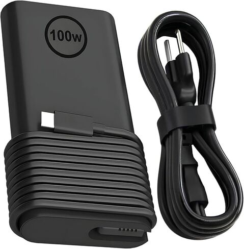 100W Laptop Charger USB C Type C AC Adapter Charger Replacement for Dell XPS 14 9440 AC Charger, Latitude 9440 AC Adapter, Black, DA100PM220 in Saudi Arabia