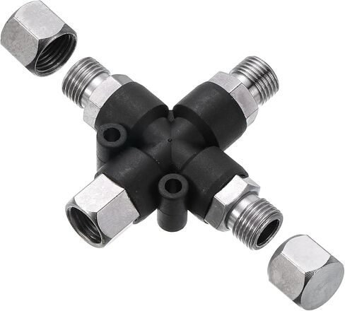 Patikil 3 Way Air Brush Adapter ، 2pcs 1/8 " in Saudi Arabia