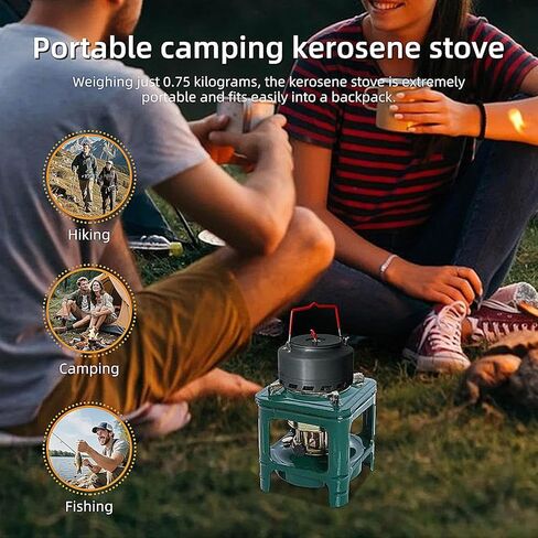 Fogon de petróleo para cuba,kerosene heater，portable kerosene stove 8-wicks, Camping Stove is used for backpacking hiking, picnicking, and adventure，Survival Heating Cooking Small Kerosene Heater in Saudi Arabia