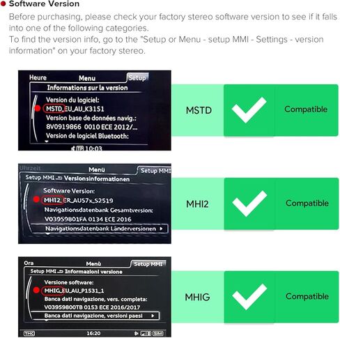 XTRONS 12.3 بوصة Android 13 ستيريو سيارة لأودي A6 A7 RS6 RS7 S6 S7 Typ C7 (2016-2018) نظام MIB، شاشة لمس IPS 4+64 جيجابايت راديو سيارة عالمي 4G نظام تحديد المواقع العالمي يدعم CarPlay Android Auto in Saudi Arabia