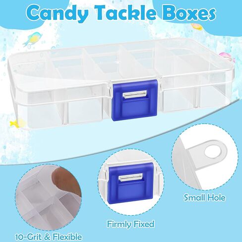 20 Pack Fishing Candy Tackle Boxes, Fishing Candy Little Tackle Boxes for Party Favors, with 20 Cards/ 20 Balls/ 1 Rope in Saudi Arabia