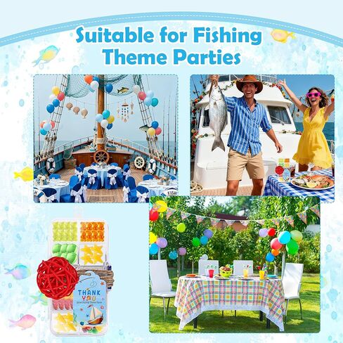20 Pack Fishing Candy Tackle Boxes, Fishing Candy Little Tackle Boxes for Party Favors, with 20 Cards/ 20 Balls/ 1 Rope in Saudi Arabia