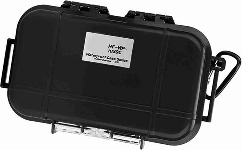 Outdoor Shockproof Storage Case, Outdoor Storage Case, Airtight Carry Box Container with Detachable Rubber Pad for Camping Fishing Hiking(Black) in Saudi Arabia