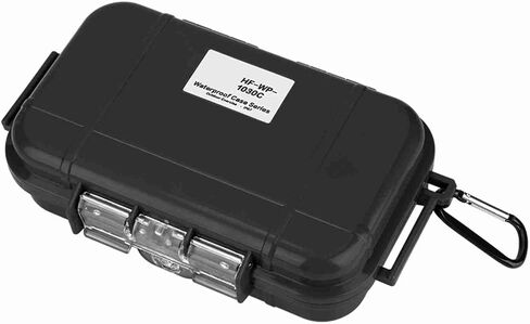 Outdoor Shockproof Storage Case, Outdoor Storage Case, Airtight Carry Box Container with Detachable Rubber Pad for Camping Fishing Hiking(Black) in Saudi Arabia