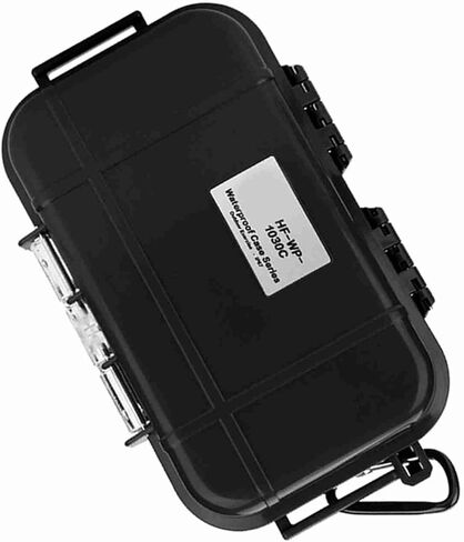 Outdoor Shockproof Storage Case, Outdoor Storage Case, Airtight Carry Box Container with Detachable Rubber Pad for Camping Fishing Hiking(Black) in Saudi Arabia