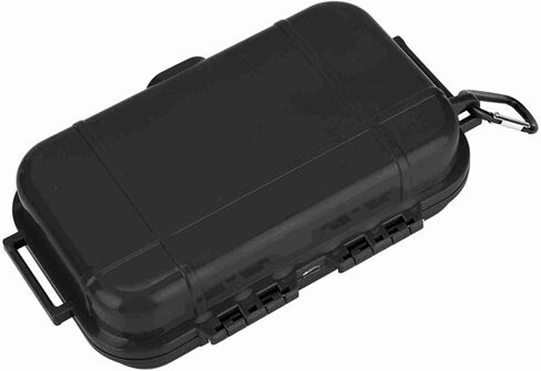 Outdoor Shockproof Storage Case, Outdoor Storage Case, Airtight Carry Box Container with Detachable Rubber Pad for Camping Fishing Hiking(Black) in Saudi Arabia