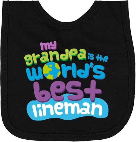 inktastic Lineman Grandpa Newborn Bib in Saudi Arabia