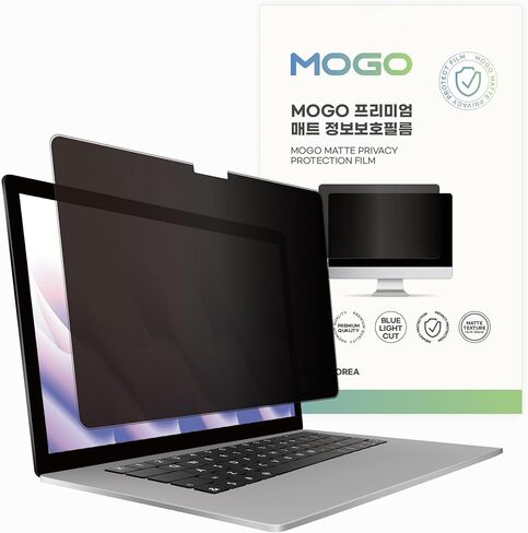 مرشح شاشة الخصوصية MOGO لجهاز Microsoft Surface Laptop7 15 بوصة (2024/AIPC) - حافظ على البيانات آمنة في أي مكان، واقي مزدوج غير لامع مضاد للتجسس مع حجب الضوء الأزرق، طبقة مقاومة للوهج والخدش in Saudi Arabia