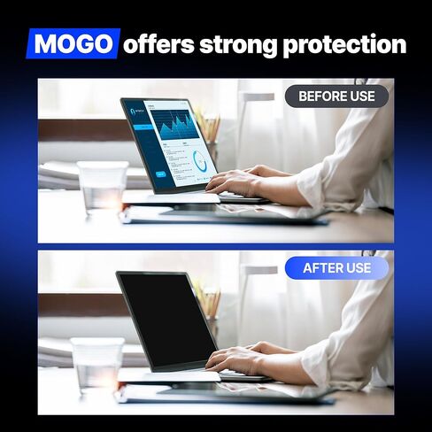 مرشح شاشة الخصوصية MOGO لجهاز Microsoft Surface Laptop7 15 بوصة (2024/AIPC) - حافظ على البيانات آمنة في أي مكان، واقي مزدوج غير لامع مضاد للتجسس مع حجب الضوء الأزرق، طبقة مقاومة للوهج والخدش in Saudi Arabia