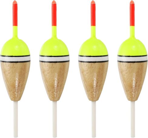 PATIKIL Fishing Floats Rigs, Fishing Bobbers Stick Slip Bobbers Fishing Accessories with Buoyant Balsa Wood Body in Saudi Arabia