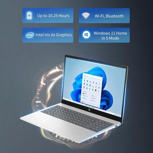 HP 17 Inch Laptop, AMD Ryzen 5 7530U Processor (Beats Intel Core i7-1065G7), 17.3" HD+ Touchscreen, 32GB RAM, 2TB SSD, Windows 11 Home, Natural Silver, Alpacatec Accessory (Renewed) in Saudi Arabia
