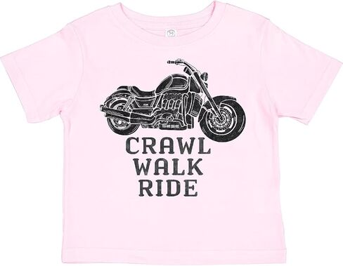 inktastic Crawl Walk Ride Motorcycle Toddler T-Shirt in Saudi Arabia