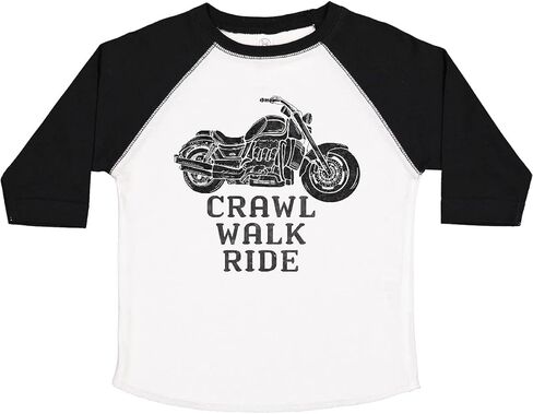 inktastic Crawl Walk Ride Motorcycle Toddler T-Shirt in Saudi Arabia