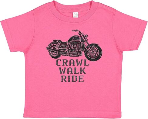 inktastic Crawl Walk Ride Motorcycle Toddler T-Shirt in Saudi Arabia