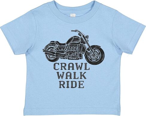 inktastic Crawl Walk Ride Motorcycle Toddler T-Shirt in Saudi Arabia