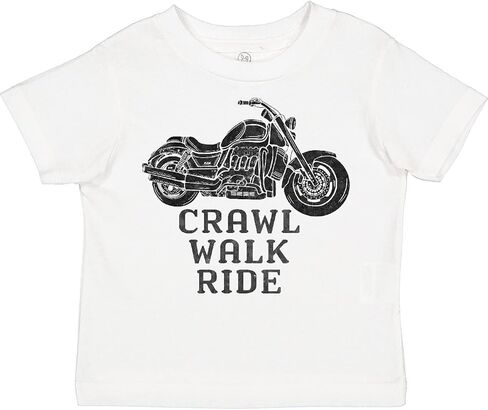 تي شيرت للأطفال الصغار من Inktastic Crawl Walk Ride للدراجات النارية in Kuwait