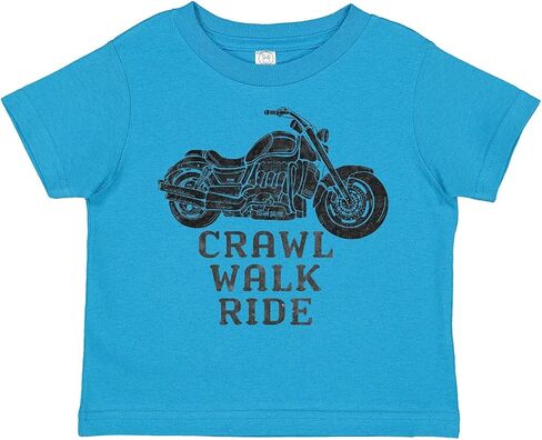 inktastic Crawl Walk Ride Motorcycle Toddler T-Shirt in Saudi Arabia