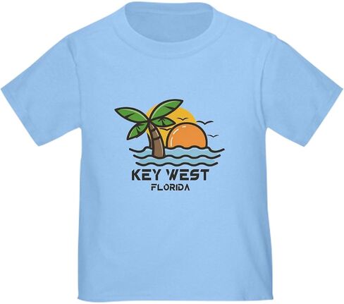 CafePress Florida Key West T Shirt Cute Toddler Graphic Tee, 100% Cotton in Saudi Arabia