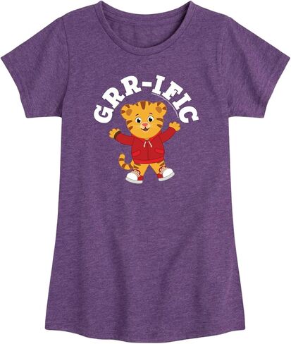 Daniel Tiger's Neighborhood - GRR-ific Daniel - Toddler Girls Fitted Short Sleeve T-Shirt in Saudi Arabia
