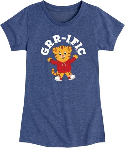 Daniel Tiger's Neighborhood - GRR-ific Daniel - Toddler Girls Fitted Short Sleeve T-Shirt in Saudi Arabia