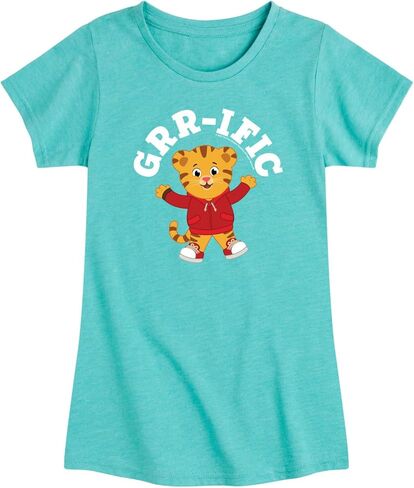 Daniel Tiger's Neighborhood - GRR-ific Daniel - Toddler Girls Fitted Short Sleeve T-Shirt in Saudi Arabia
