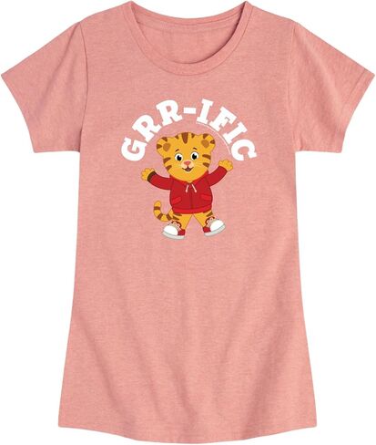 Daniel Tiger's Neighborhood - GRR-ific Daniel - Toddler Girls Fitted Short Sleeve T-Shirt in Saudi Arabia