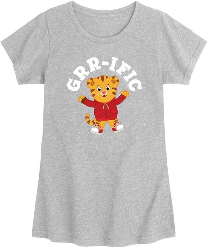 Daniel Tiger's Neighborhood - GRR-ific Daniel - Toddler Girls Fitted Short Sleeve T-Shirt in Saudi Arabia