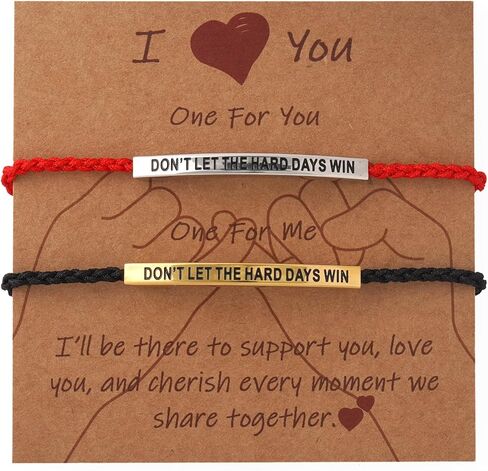 Valentine’s Day 2PCS Charm Couples Bracelets for Women Stretch Bracelet Set Festive Birthday Party Gifts in Saudi Arabia