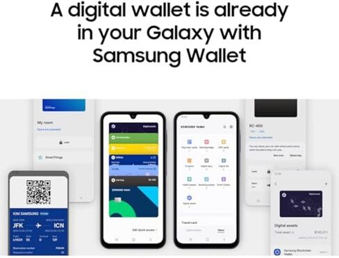 هاتف Samsung Galaxy A15 5G A Series، هاتف ذكي يعمل بنظام Android بسعة 128 جيجابايت، إصدار الولايات المتحدة، 2024، أزرق أسود (متجدد) in Kuwait