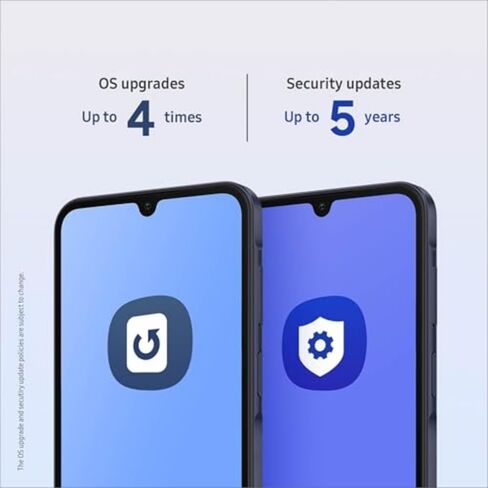 هاتف Samsung Galaxy A15 5G A Series، هاتف ذكي يعمل بنظام Android بسعة 128 جيجابايت، إصدار الولايات المتحدة، 2024، أزرق أسود (متجدد) in Kuwait