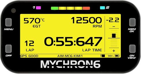 AiM MyChron6 مع مستشعرات GPS H2O GoKart WiFi 4Gb للحصول على البيانات مؤقت الدورة in Saudi Arabia