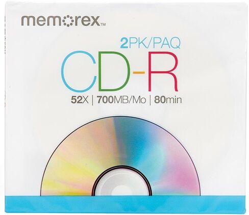 ميموريكس 700 ميجابايت 52X CD-R، عبوتان (32020020163) in Saudi Arabia