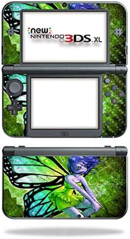 MightySkins Carbon Fiber Skin for Nintendo New 3DS XL (2015) - Fairy | Protective, Durable Textured Carbon Fiber Finish | Easy to Apply, Remove, and Change Styles | Made in The USA in Saudi Arabia