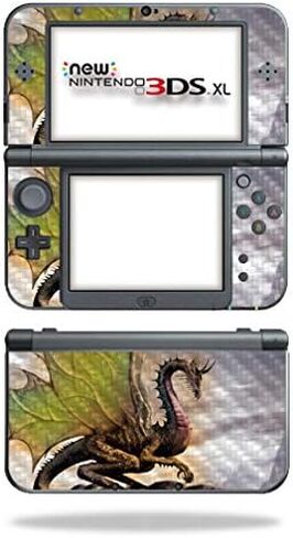 MightySkins Carbon Fiber Skin for Nintendo New 3DS XL (2015) - Fairy | Protective, Durable Textured Carbon Fiber Finish | Easy to Apply, Remove, and Change Styles | Made in The USA in Saudi Arabia