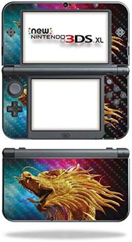 MightySkins Carbon Fiber Skin for Nintendo New 3DS XL (2015) - Fairy | Protective, Durable Textured Carbon Fiber Finish | Easy to Apply, Remove, and Change Styles | Made in The USA in Saudi Arabia