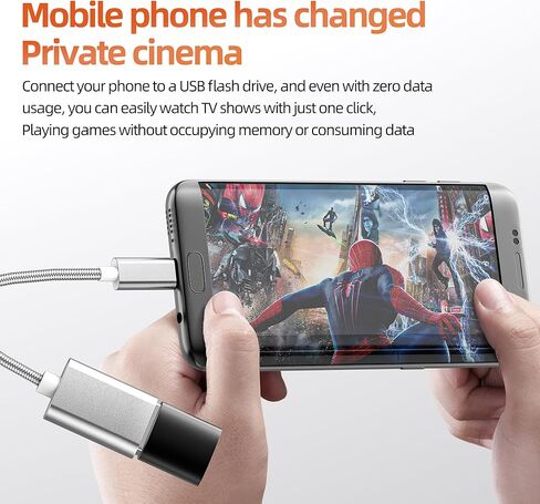 Micro USB to USB A Adapter OTG Cable (2 Pack) Android Connector Extender Computer Microusb Socket Phone Data Converter Compatible for Samsung S7 Flash Drive Cord Extension Keyboard Port Memory Stick in Saudi Arabia