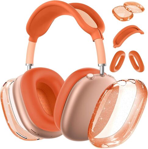 for AirPods Max case Cover,Anti-Scratch Ear Pad Case Cover/Ear Cups Cover/Headband Cover for AirPods Max. Clear Soft TPU and Silicone,Skin Scratch Proof. in Saudi Arabia