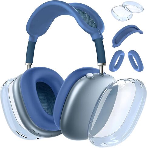 for AirPods Max case Cover,Anti-Scratch Ear Pad Case Cover/Ear Cups Cover/Headband Cover for AirPods Max. Clear Soft TPU and Silicone,Skin Scratch Proof. in Saudi Arabia